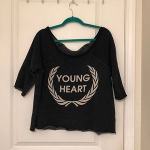 Wildfox Young Heart Terry Sweatshirt- M